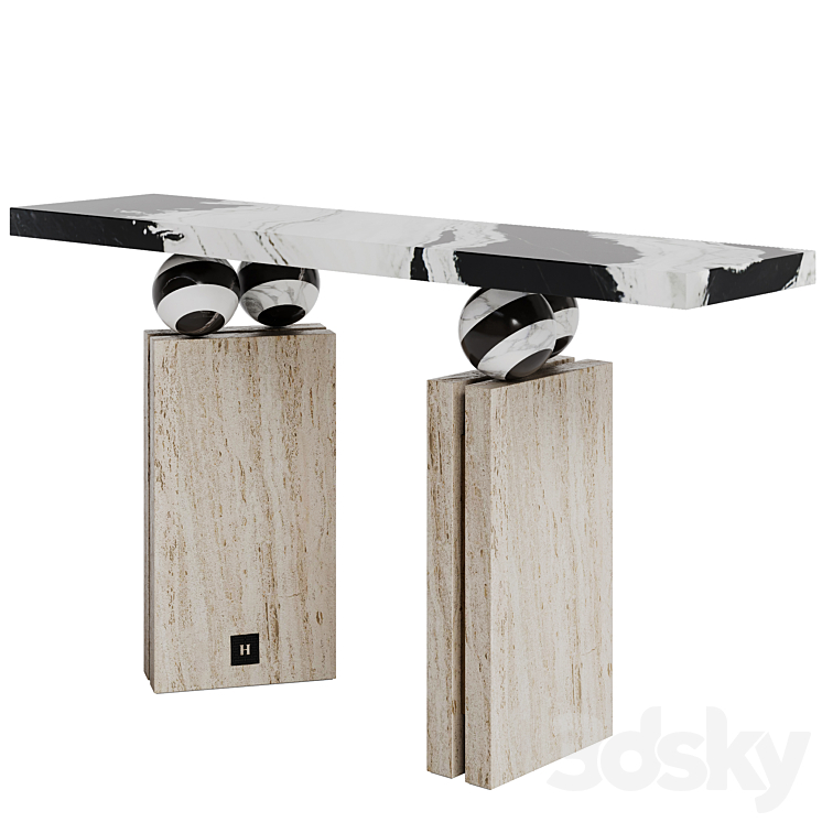 Hommes QUANTIC CONSOLE TABLE 3DS Max - thumbnail 2