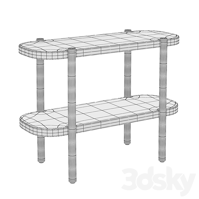 Ikea listerby console table 3ds Max - thumbnail 3