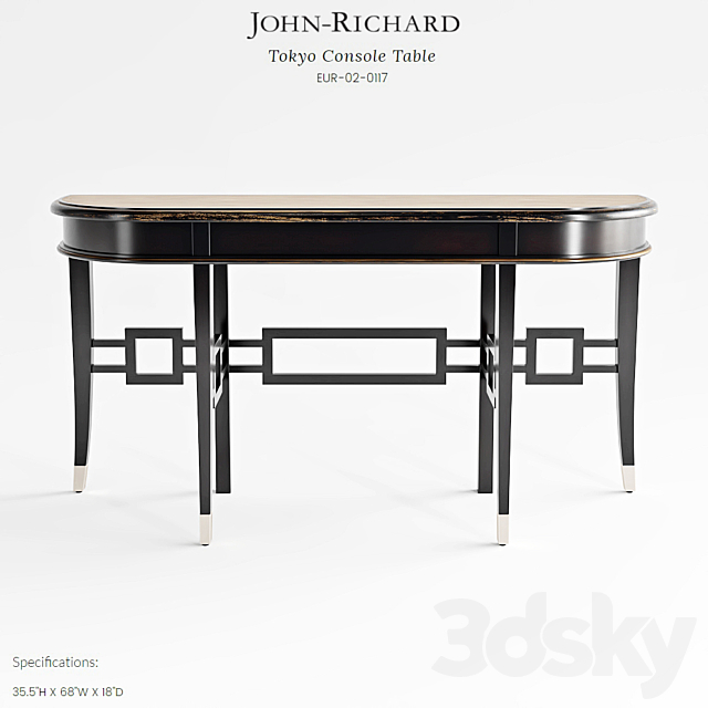 John Richard Tokyo Console Table 3ds Max - thumbnail 1