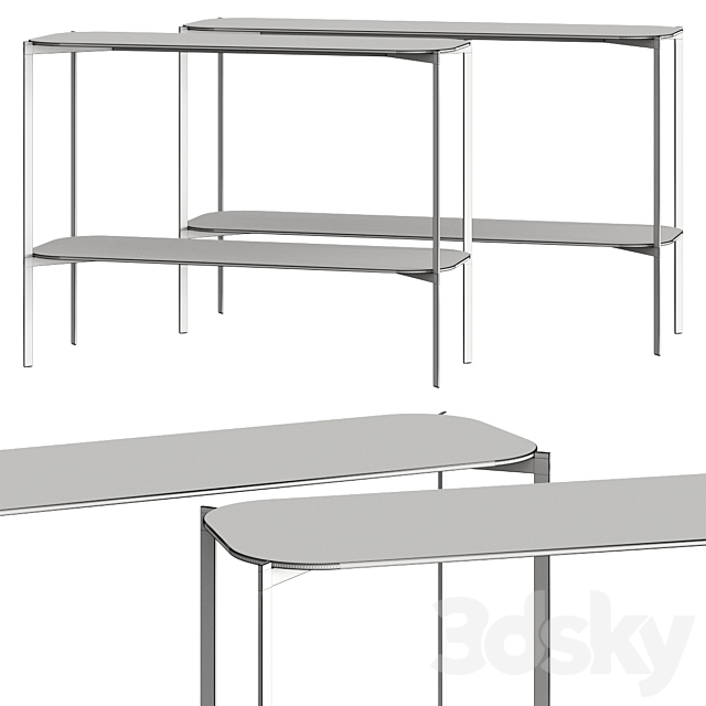 Kendo Mobiliario Exo Console Tables 3ds Max - thumbnail 2