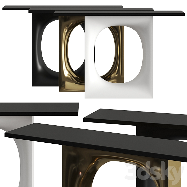 Kristalia Holo Console Tables 3DS Max - thumbnail 1