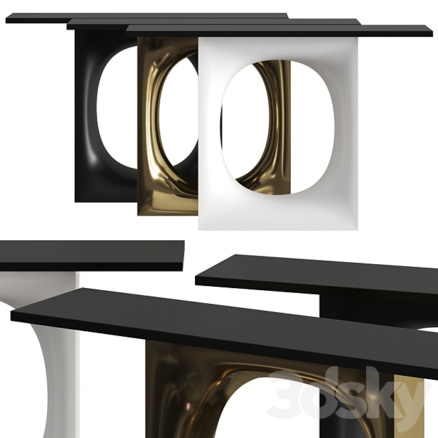 Kristalia Holo Console Tables 3DS Max Model - thumbnail 1