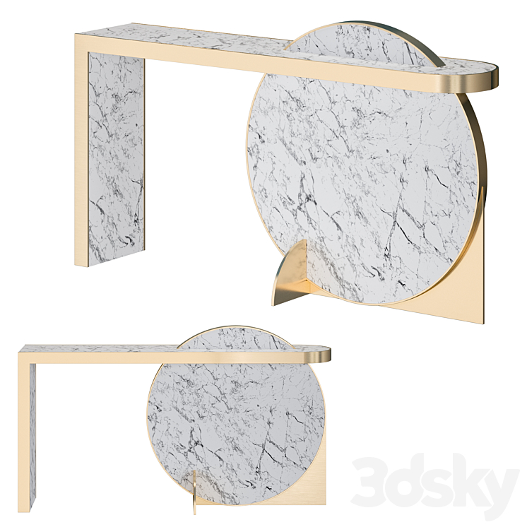 Lapicida collision console table 3DS Max - thumbnail 1