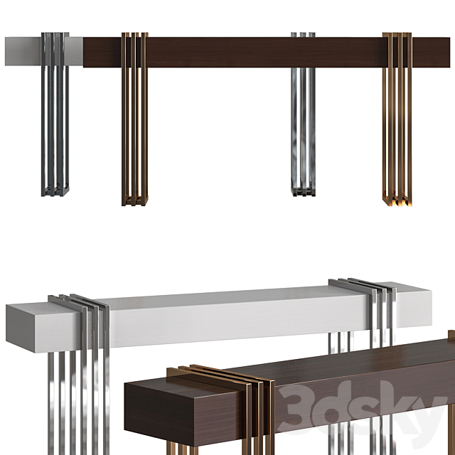 Laskasas Evelyn Console Table 3DSMax File - thumbnail 1