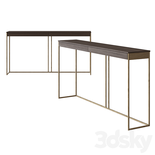 Lema Ella Console Table by David Lopez Quincoces 3DS Max Model - thumbnail 2