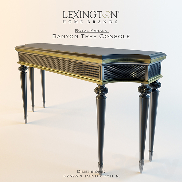 Lexington Banyon Tree Console 3ds Max - thumbnail 1