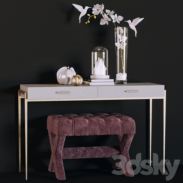 Louvrehome Montgomery Console BD-227400 3DSMax File - thumbnail 1