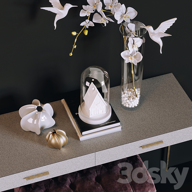 Louvrehome Montgomery Console BD-227400 3DSMax File - thumbnail 2