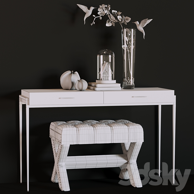 Louvrehome Montgomery Console BD-227400 3DSMax File - thumbnail 3