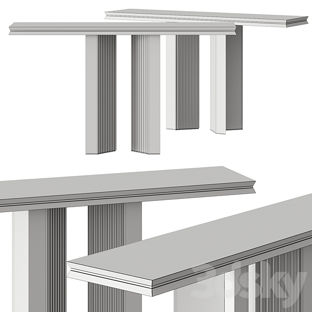 Luxxu Beyond Console Table 3DS Max Model - thumbnail 2