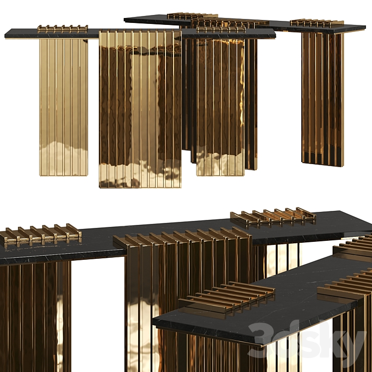 Luxxu Vertigo Console Table 3DS Max - thumbnail 1