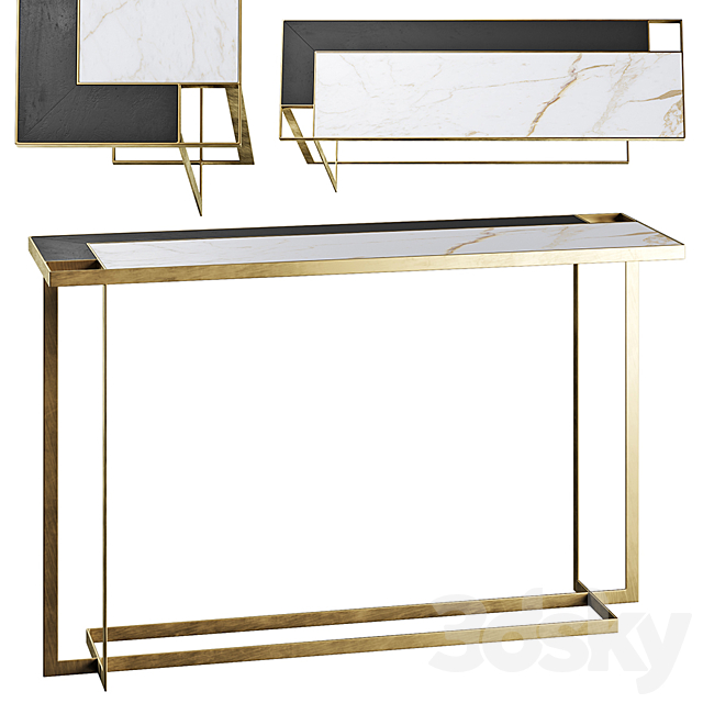 Marioni gary console table 3ds Max - thumbnail 1