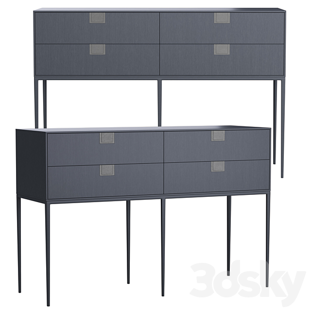 Maxalto Alcor Consoles _ Console B&B Italia 3DSMax File - thumbnail 3