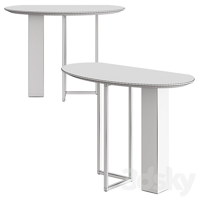 Meridiani Abel Console Table 3ds Max - thumbnail 2