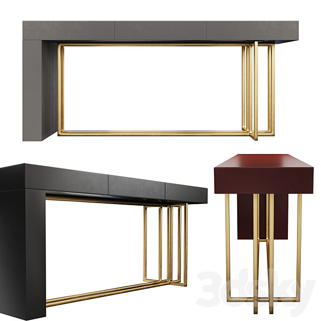 Meridiani Quincy Console table 3DSMax File - thumbnail 1