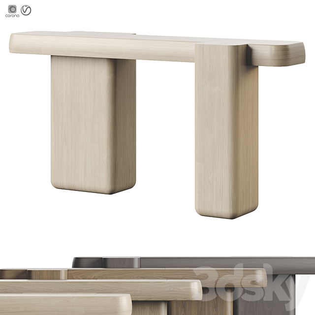 Michel Amar Puzzle Console Table 3DSMax File - thumbnail 1