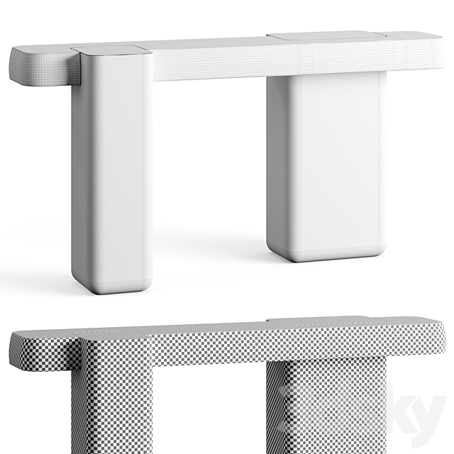 Michel Amar Puzzle Console Table 3DSMax File - thumbnail 7