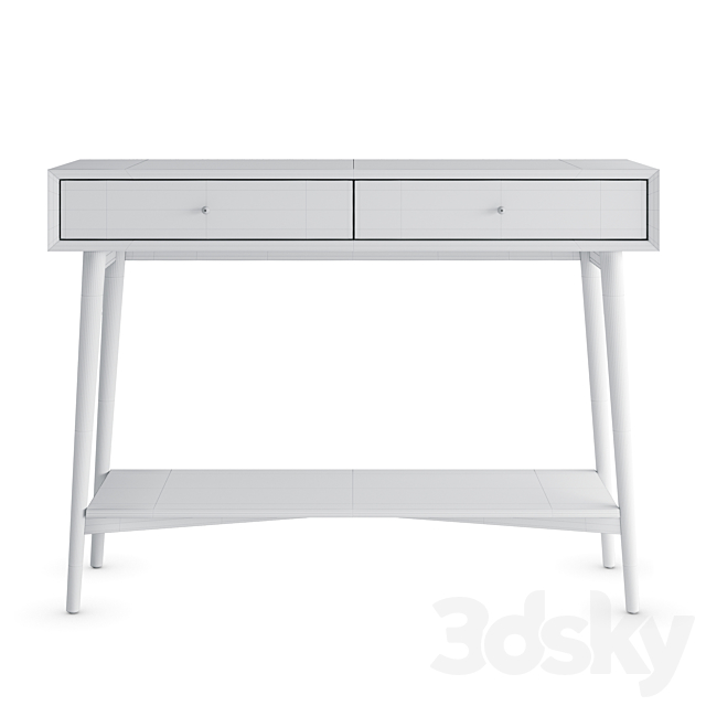 Mid century console 3DS Max Model - thumbnail 3