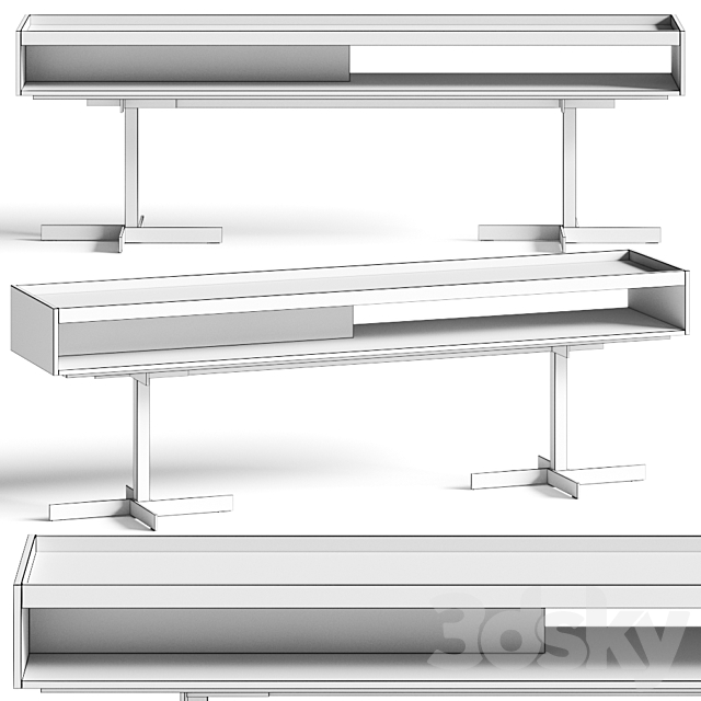 Minotti Close Console Table 3ds Max - thumbnail 2