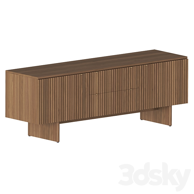 Murmur 2 Door Drawer Console 3ds Max - thumbnail 2