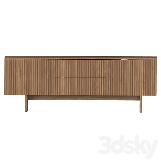 Murmur 2 Door Drawer Console 3ds Max - thumbnail 3