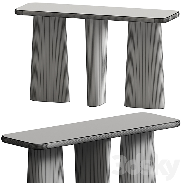 Nera Console Table – Lulu and Georgia 3ds Max - thumbnail 2