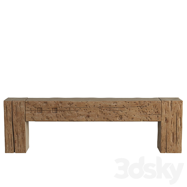 Old Beams Console 3DS Max Model - thumbnail 2