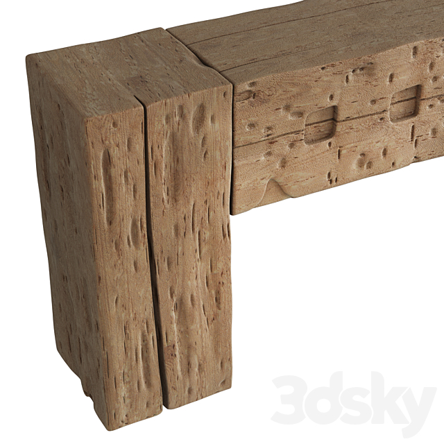 Old Beams Console 3DS Max Model - thumbnail 3