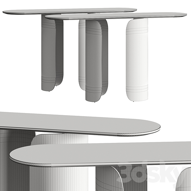 Opera Contemporary Gabriel Console Table 3DSMax File - thumbnail 2