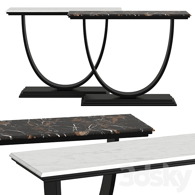 Opera Contemporary Ippolito Console Tables 3ds Max - thumbnail 1