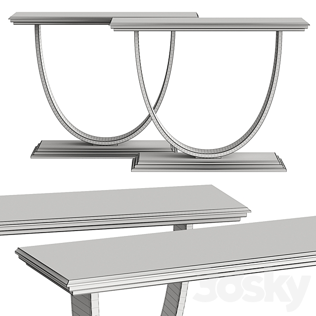 Opera Contemporary Ippolito Console Tables 3ds Max - thumbnail 2