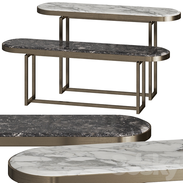 Opera Contemporary Isabel Console Tables 3DSMax File - thumbnail 1