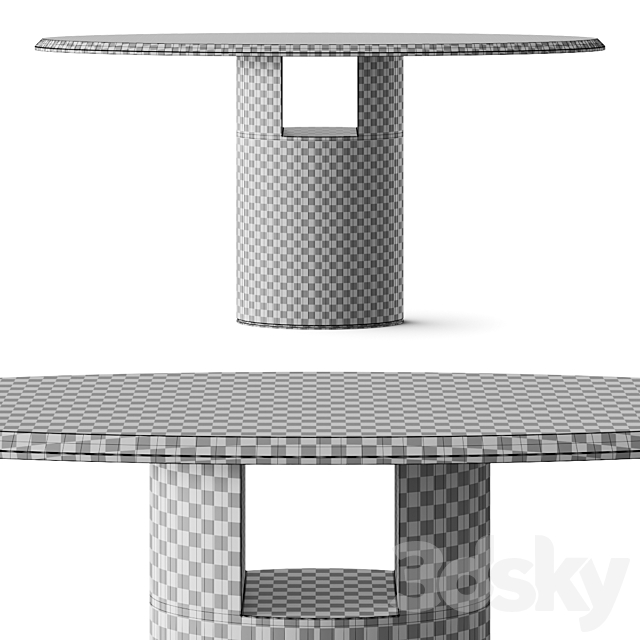 Paolo Castelli Alba Console Table 3DS Max Model - thumbnail 2