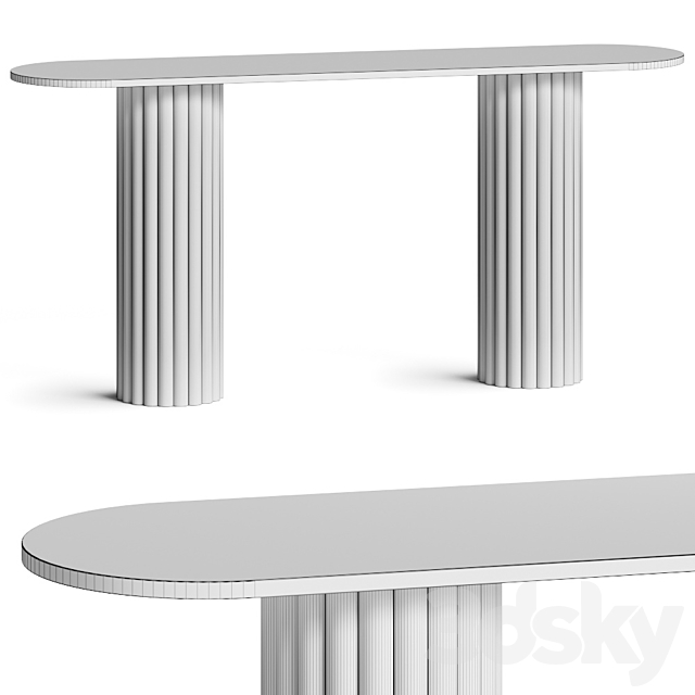 Peca Jalisco Rima Travertine Console 3ds Max - thumbnail 3