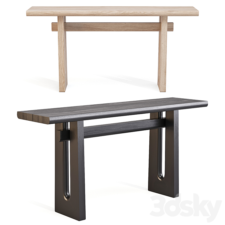 Poliform: Nara – Console Table 3DS Max - thumbnail 1