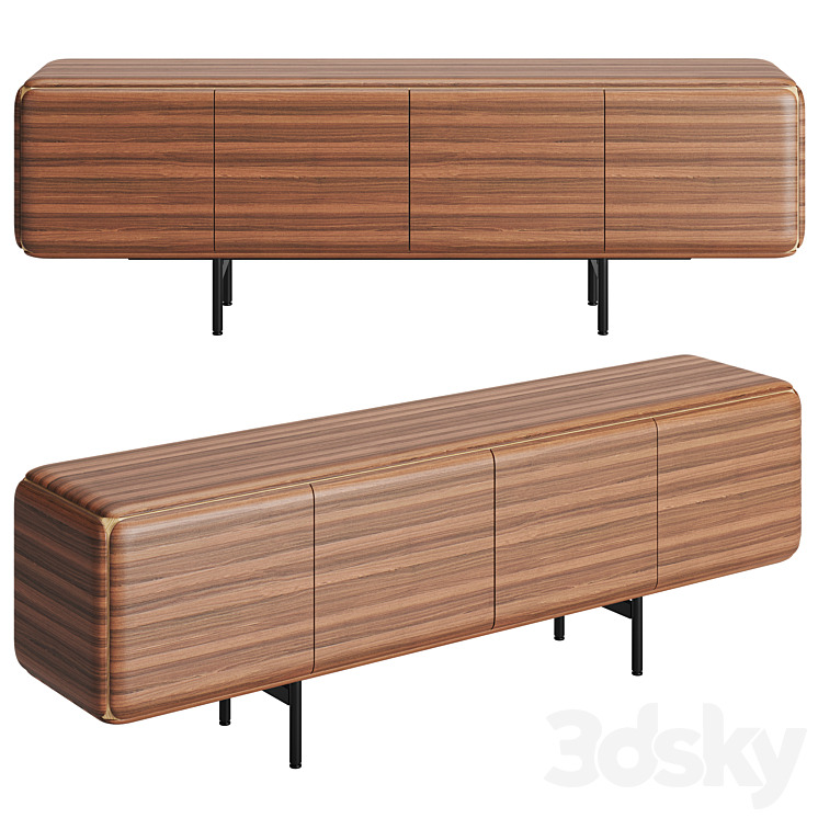 Porada Pebble Sideboard 3DS Max - thumbnail 1