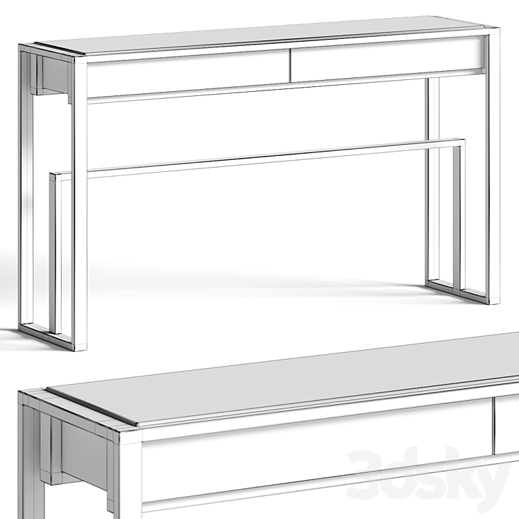 Porus Studio Sutter Console Table 3DS Max - thumbnail 2