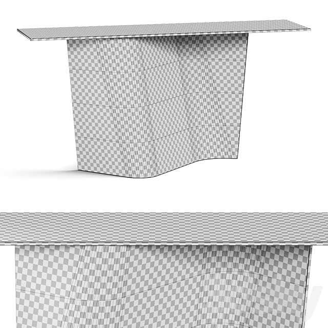 Reflex Esse Console Tables 3ds Max - thumbnail 3