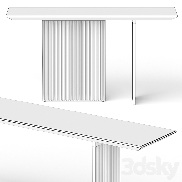 Reflex Monolite Console Table 3DS Max - thumbnail 2