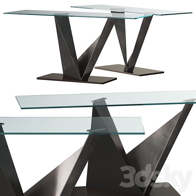 Reflex Prisma Console Table 3DSMax File - thumbnail 1