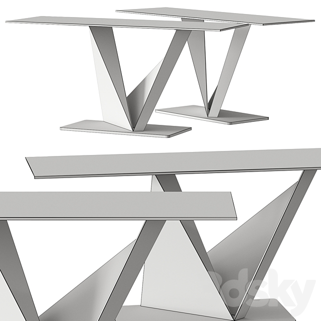 Reflex Prisma Console Table 3DSMax File - thumbnail 2