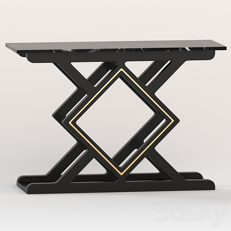 Ricado ambicioni console table 3DS Max - thumbnail 1