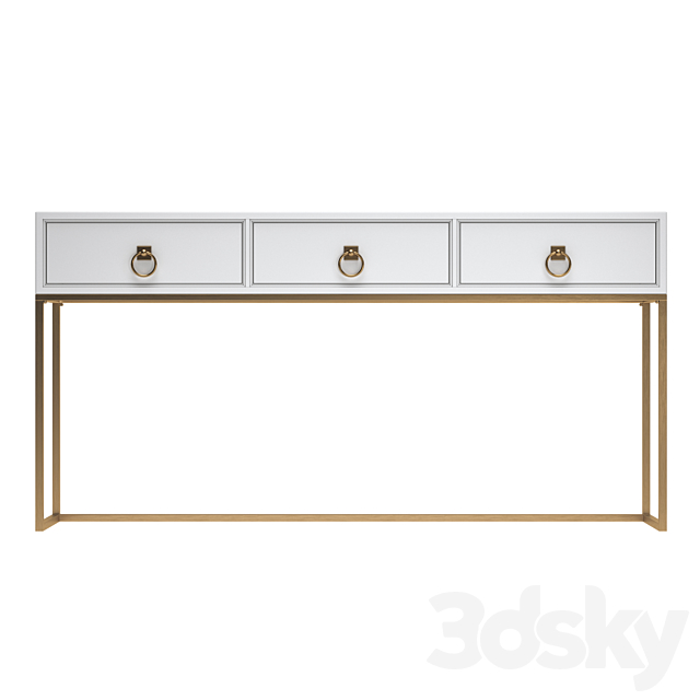 Rosenda console table 3DS Max Model - thumbnail 2