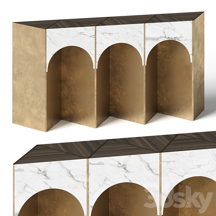 Rossato Arredamenti Lauren Console Table 3DS Max - thumbnail 1