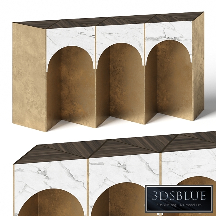 Rossato Arredamenti Lauren Console Table 3DS Max - thumbnail 3