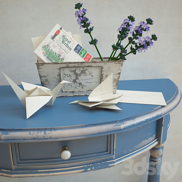 Shabby chic set 3DS Max - thumbnail 2