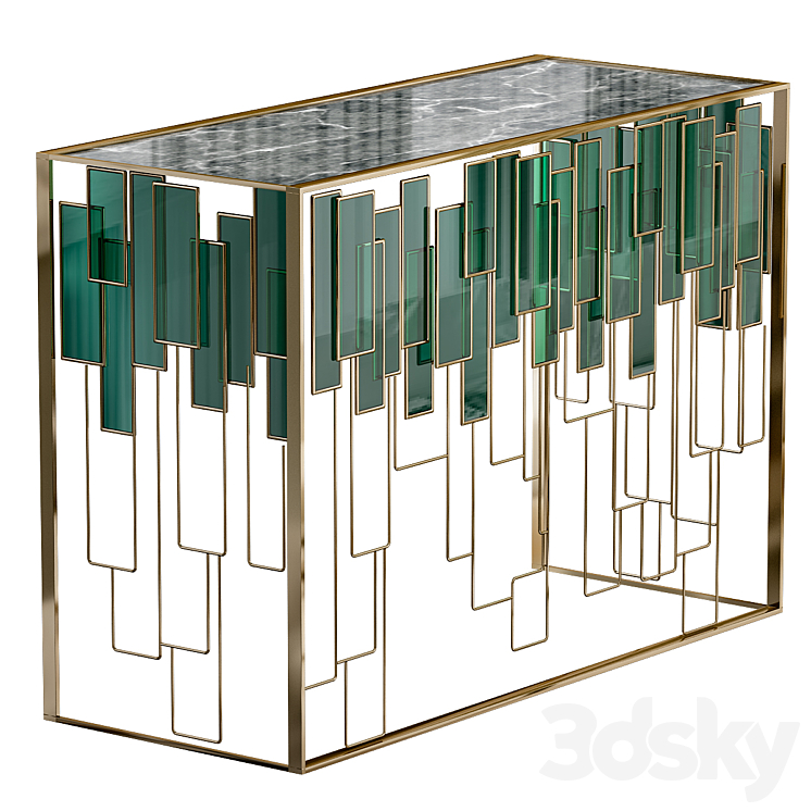 Skyline console table 3DS Max - thumbnail 1