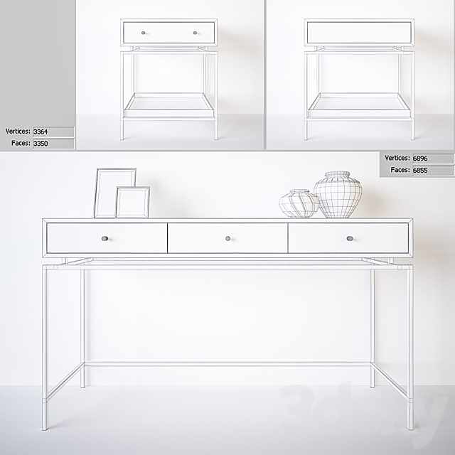 Stand and console Lili Rooma design & furniture 3DS Max Model - thumbnail 2