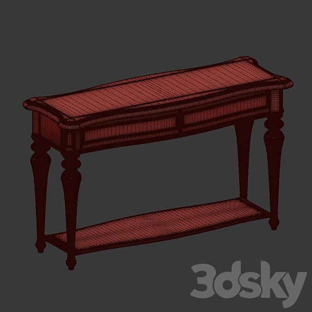 Stoneford console table 3DS Max Model - thumbnail 2