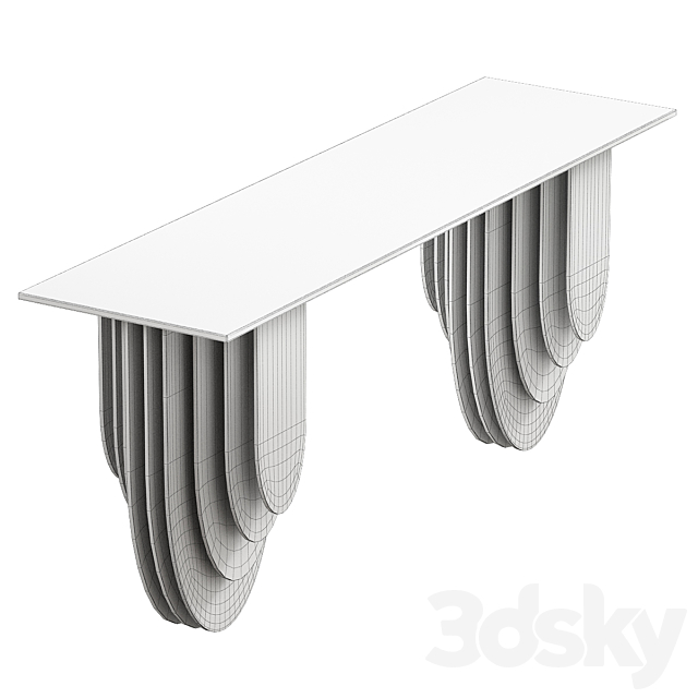 Stripe art III console 3ds Max - thumbnail 2